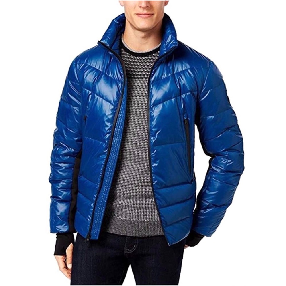 MICHAEL KORS BLUE PUFFER JACKET